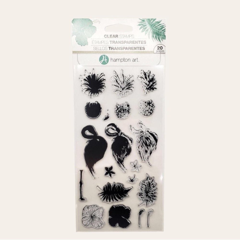 🦩🦩 Hampton Art Layer Tropical Clear Stamp Set